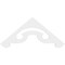 Ekena Millwork Pitch Northwest Architectural Grade PVC Gable Pediment, 36"W x 15"H x 1"P (10/12) GPP036X015X100NOR - alternate 2